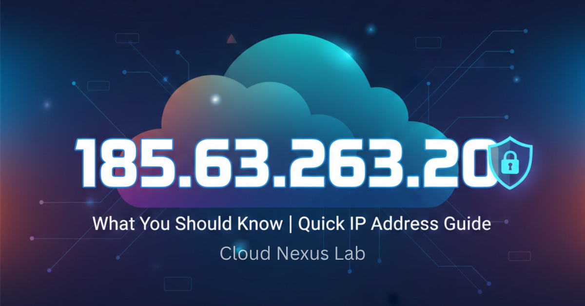 185.63.263.20: Understanding Its Role, Risks, and Practical Use